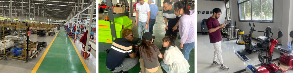 Un partenaire péruvien de longue date inspecte et expédie des balayeuses autoportées personnalisées à Kereide Un partenaire péruvien de longue date inspecte et expédie des balayeuses autoportées personnalisées à Kereide